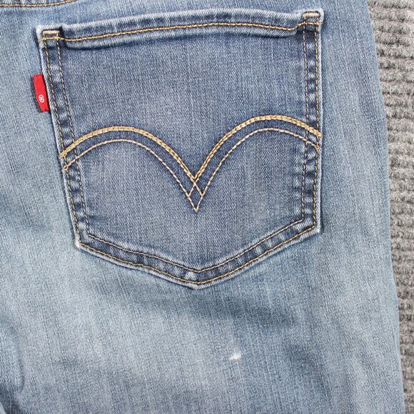 Levi’s 518 Superlow Womens W32 L31 Blue Low Rise Bootcut Flare - Picture 8 of 12